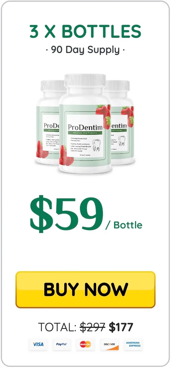 ProDentim three bottles package